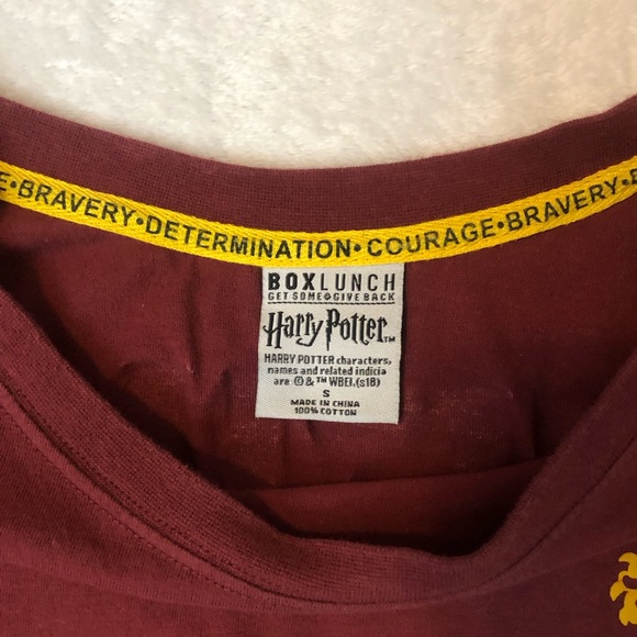 BoxLunch Exclusive- Harry Potter Gryffindor Spirit Jersey Long Sleeve Tee - Picture 2 of 4